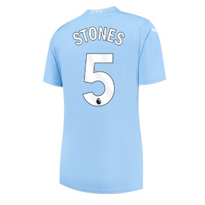 Lacne Ženy Futbalové dres Manchester City John Stones #5 2023-24 Krátky Rukáv - Domáci